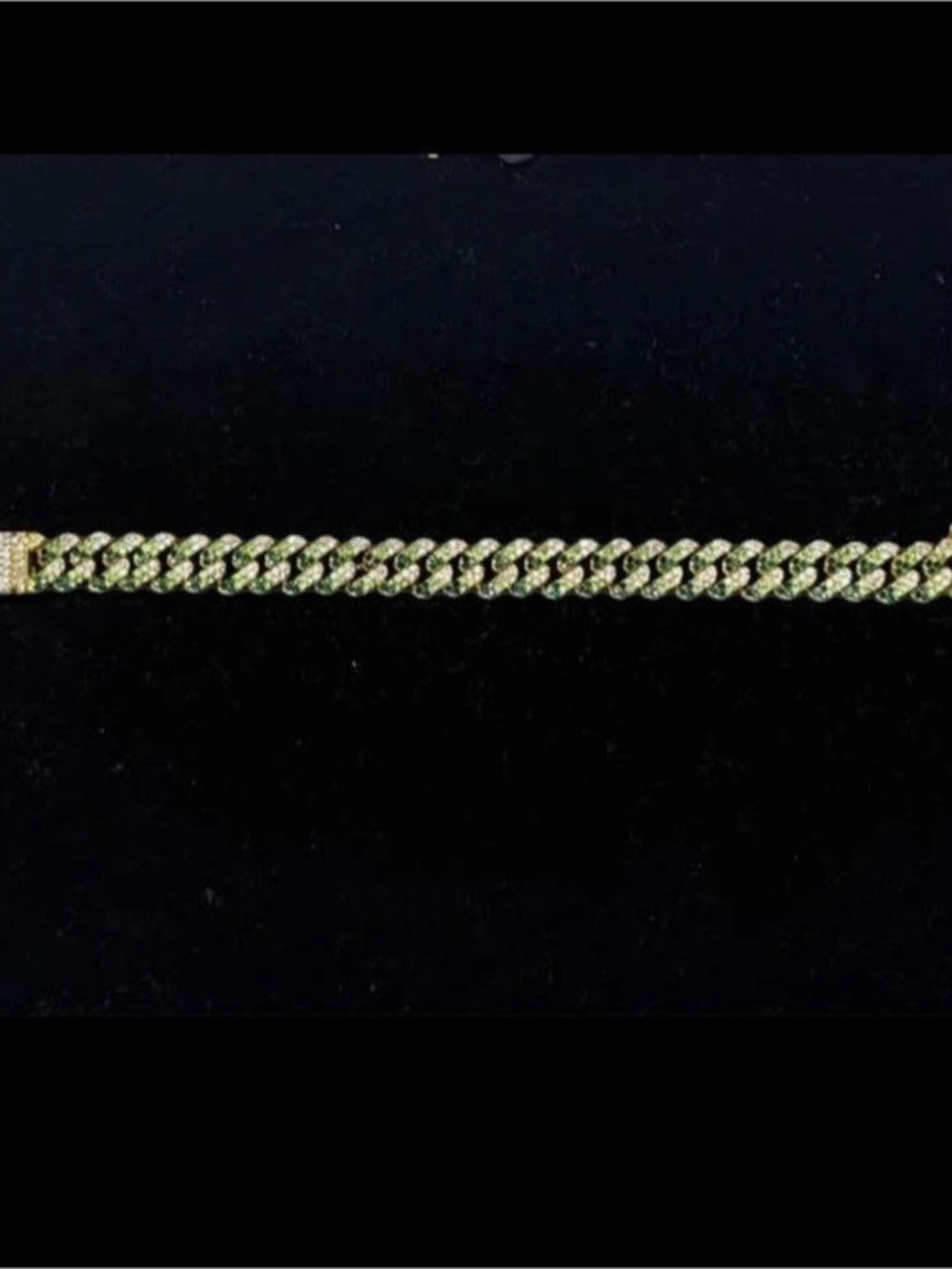 I INVICTA Elements Men XL Drip Chain Bracelet, Emerald Venom 8 Inch New